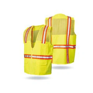 Colete de trabalho de alta visibilidade reflexiva da segurança